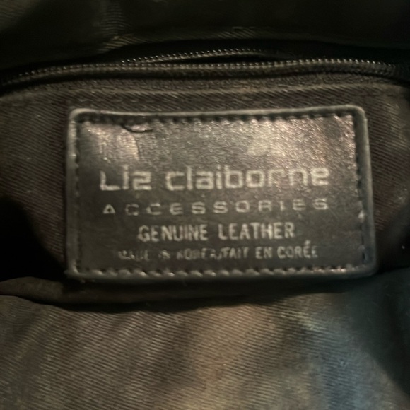 Vintage Liz Claiborne Genuine Leather Handbag - Picture 8 of 11